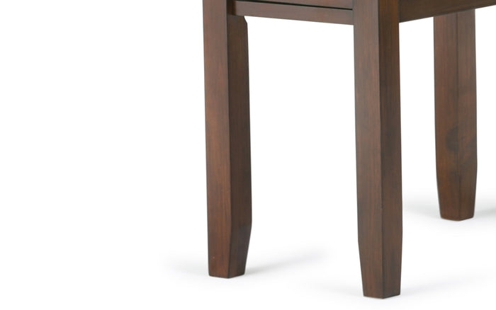 Russet Brown | Artisan 14 inch Narrow Side Table (Set of 2)