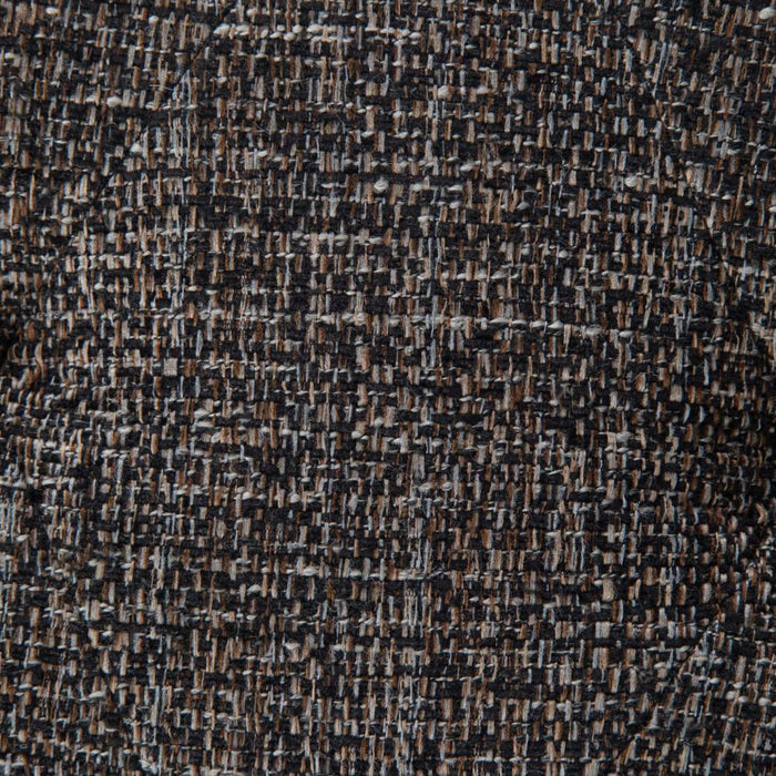 Ebony Tweed Style Fabric | Avalon Linen Look Storage Ottoman with Three Trays