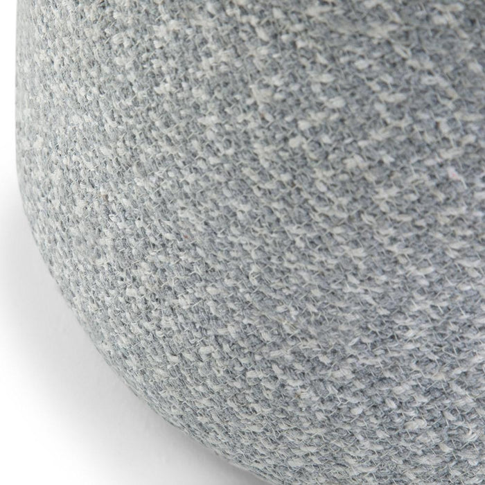 Light Blue/Natural | Bayley Round Braided Pouf