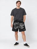 Bermuda Short Familyarg Panther Rustico Negro — vista principal