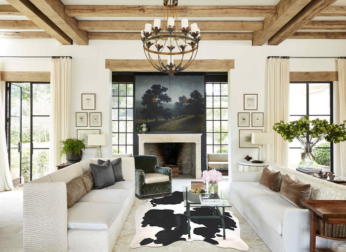 Black and White Cowhide Rug #A34233
