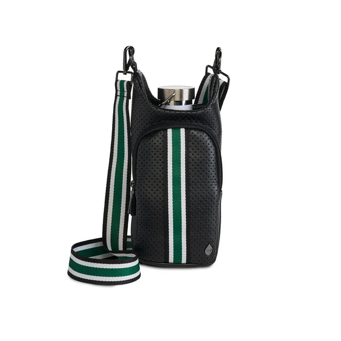 Black Coated Perforated Neoprene HydroBag by Wanderfull