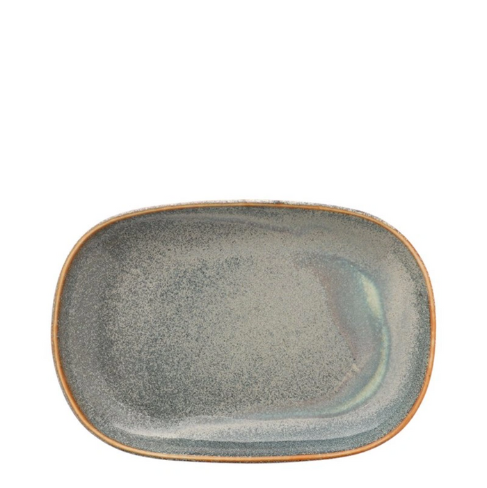 Blue Fog Oval Plate