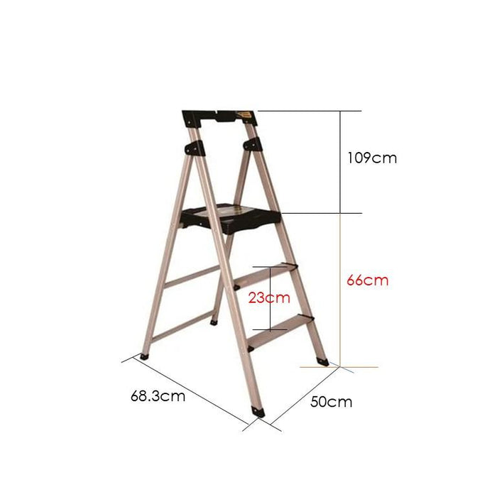 Boomjoy 3-Step Ladder Aluminium Gold