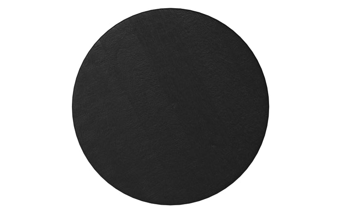 Black | Boyd 13 inch V-Chisel Accent Table
