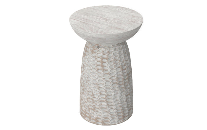 White Wash 16 inch | Boyd 16 inch Accent Table