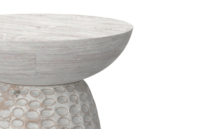 White Wash 16 inch | Boyd 16 inch Accent Table