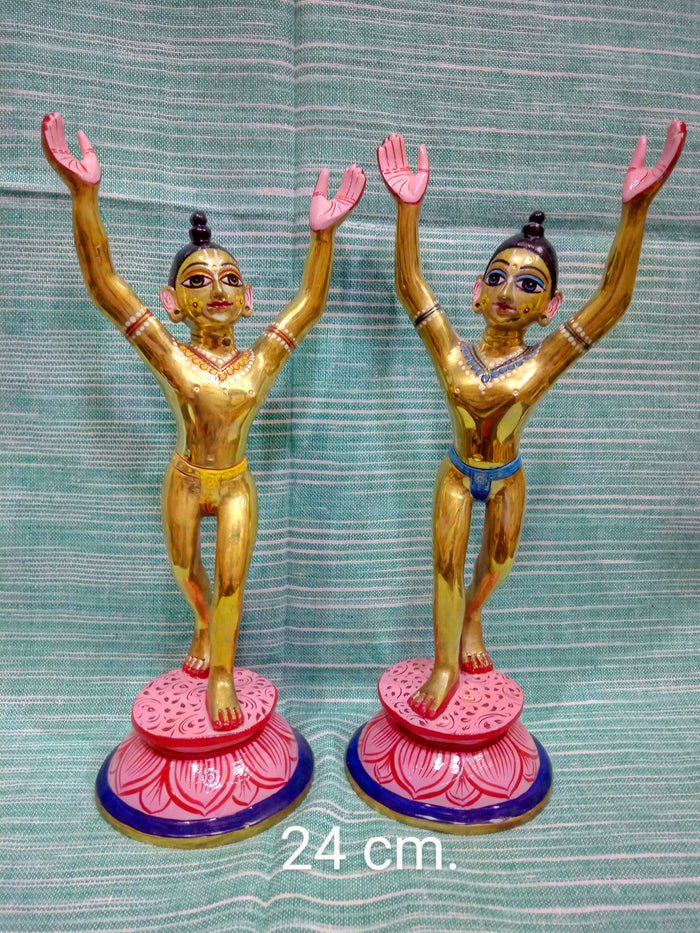 BRASS GAURA NITAI  24CM.