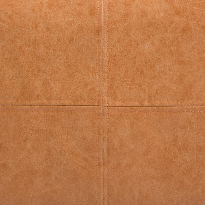 Distressed Camel Brown | Brody Large Square Coffee Table Pouf