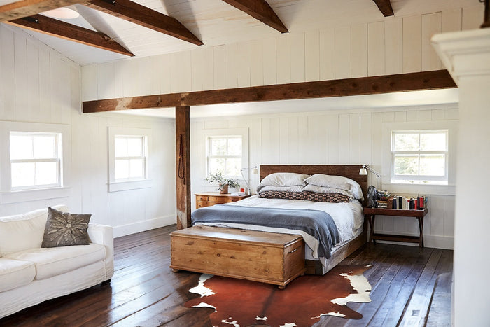 Brown and White Regular Cowhide Rug #A34045