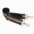 Brown/Gold Stripe Strap with Gold Hardware