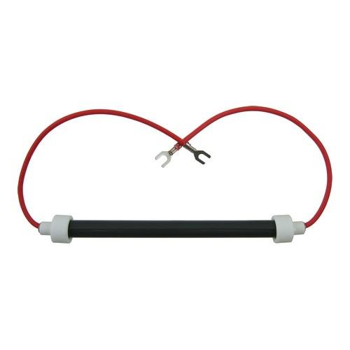EdenPURE Bulb A3841/RP heating element with black tube and red wires with forked connectors on white background