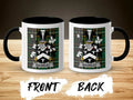 Bulkeley Irish family crest mug showing front and reverse design
