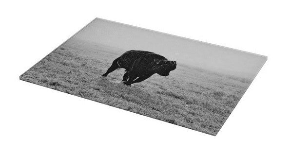 Bull After Ice Storm Cutting Board