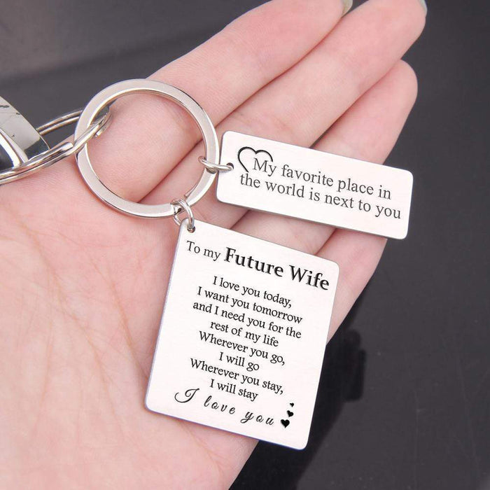 Calendar Keychain - To My Future Wife - I Love You - Gkr25008