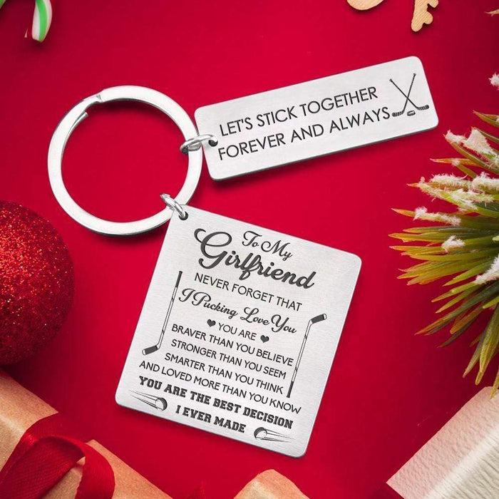Calendar Keychain - To My Girlfriend - You Are The Best Decision I Ever Made - Gkr13016