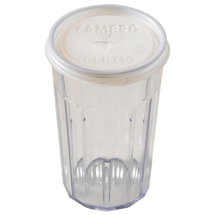 Cambro CLNT10190 - Disposable CamLid - Fits 10 Oz. Newport Tumbler - Translucent