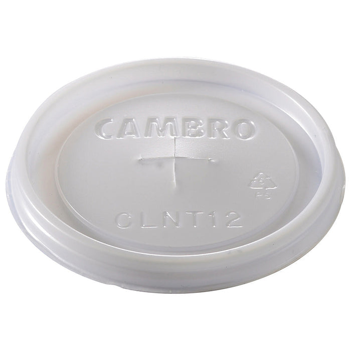 Cambro CLNT12190 - Disposable CamLid - Fits 12 Oz. Newport Tumbler - Translucent