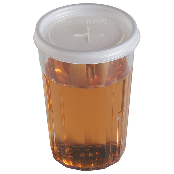 Cambro CLNT5190 - Disposable CamLid - Fits 6 Oz. Newport Tumbler - Translucent
