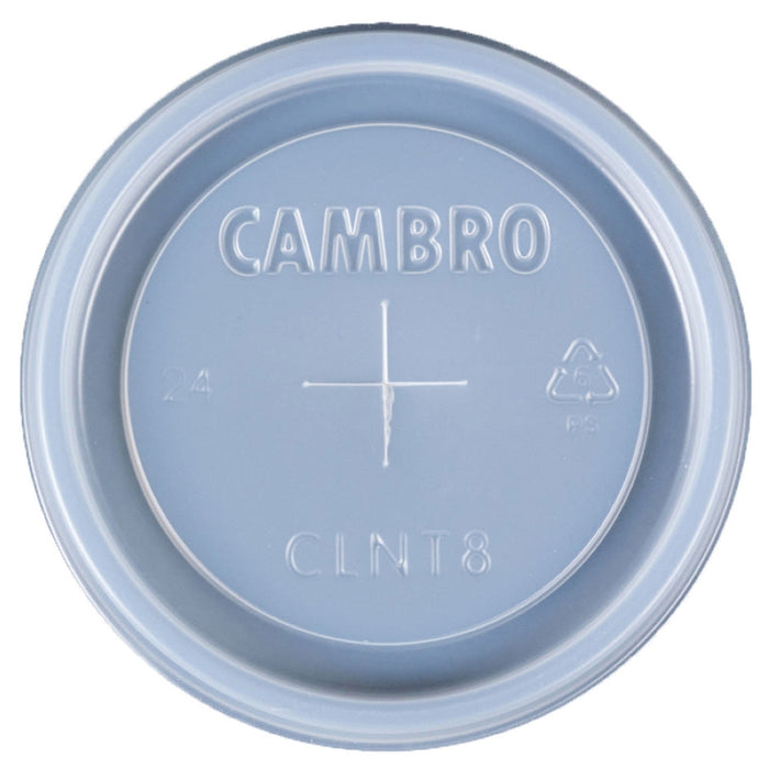 Cambro CLNT8190 - Disposable CamLid - Fits 8 Oz. Newport Tumbler - Translucent