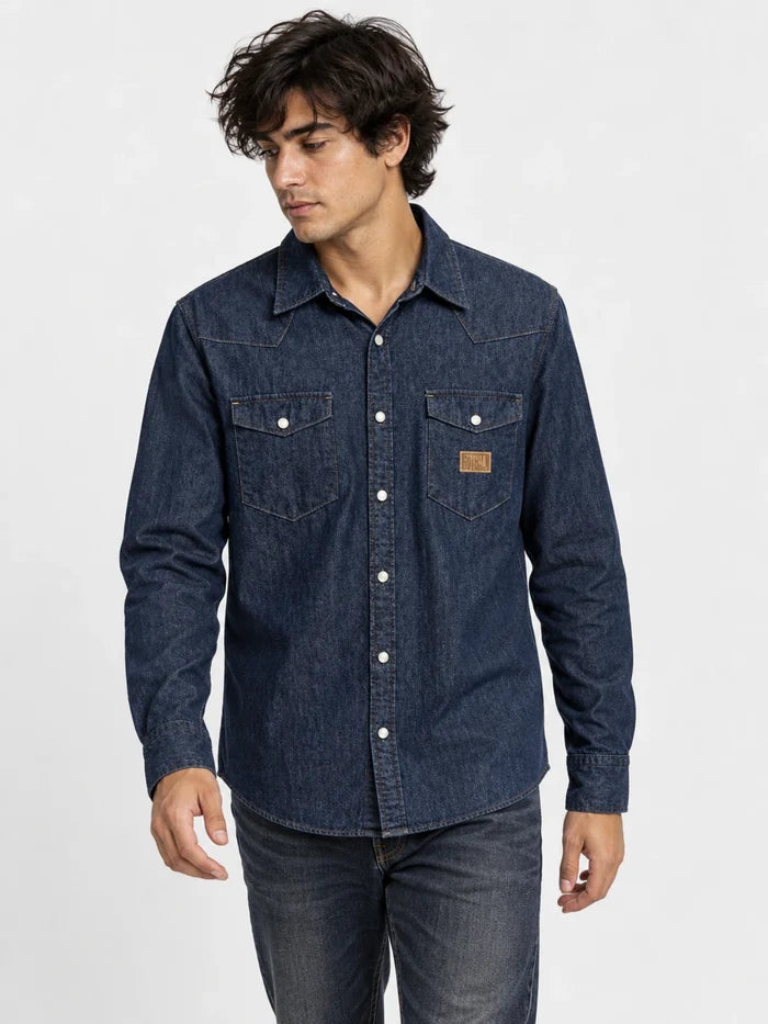 Camisa Gotcha Denim Azul — vista principal