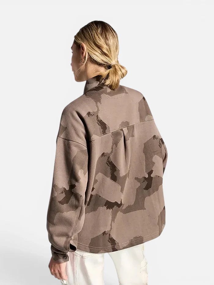 Camisa Mujer Converse Camo Shirt Jacket Art