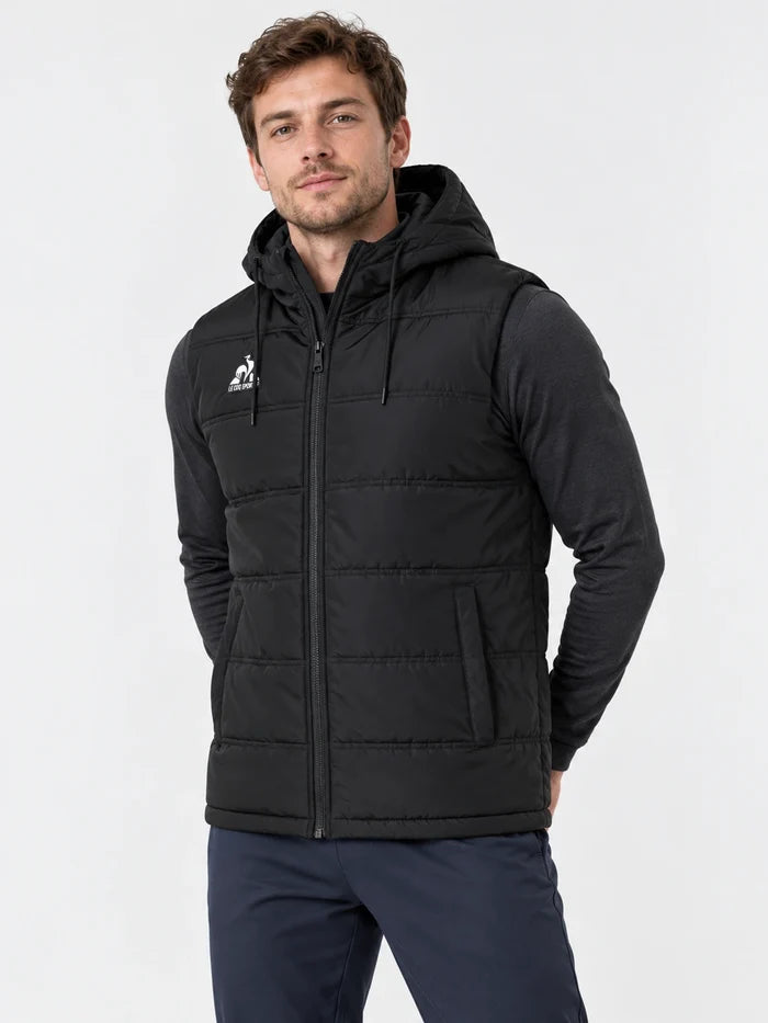 Campera Chaleco Le Coq Sportif Lcs Ts Negro — vista principal