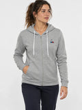 Campera Mujer Le Coq Sportif Ess Hoodie Gris Melange — vista principal