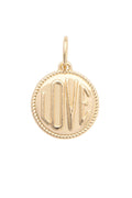 Canvas Style Circle of Love Charm in Shiny Gold