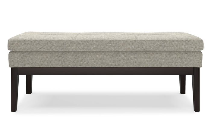 Light Grey | Carlson Ottoman Bench