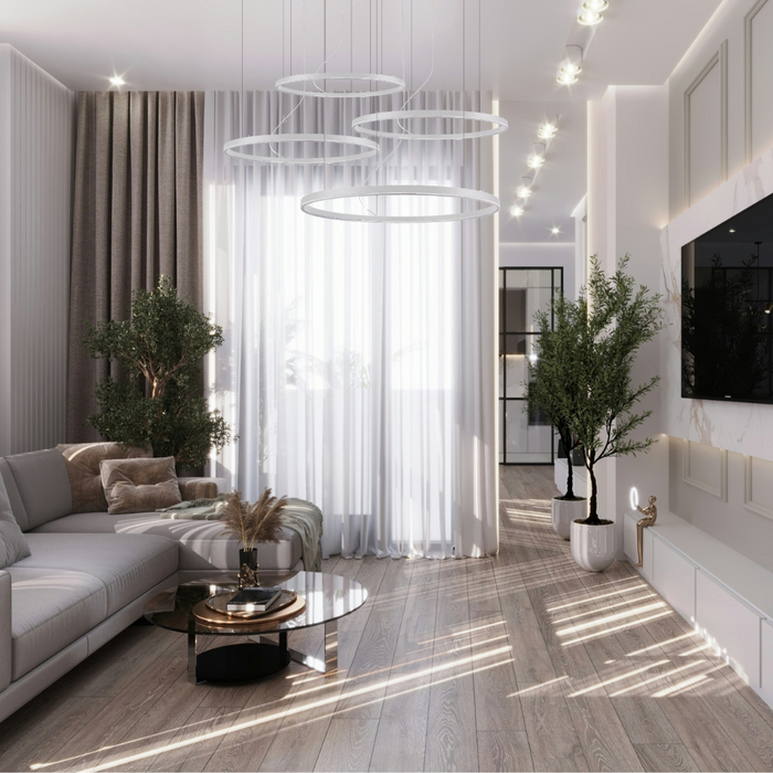 Chandelier ALUMA RING P215 – decorative ceiling chandelier, view 5 | LAMP & LIGHT - Design forward Decorative lamp , Downlights, pendant lamp , striplights