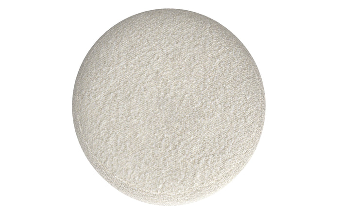 White | Chantal Round Pouf