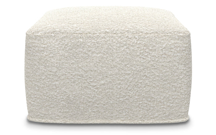 Ivory | Chantal Square Pouf