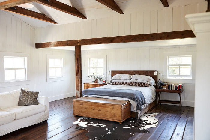 Chocolate and White Cowhide Rug #A34237