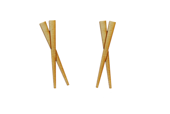Chopstick Earrings