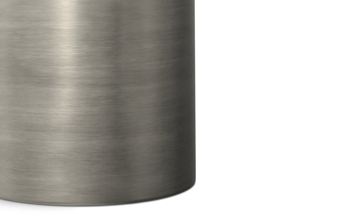 Antique Silver Smooth | Corbin Metal Side Table