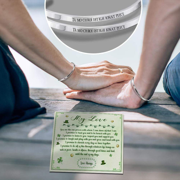 Couple Bracelets - To My Love - Tá Mo Chroí Istigh Ionat - Gbt13021