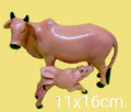 COW AND CALF  11 x 16 CM.