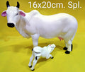 COW AND CALF 16 x 20 CM.