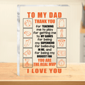 Crystal Plaque - Basketball - To My Dad - I Love You - Gznf18002