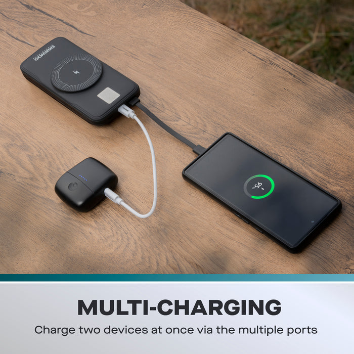 Daewoo 10000mAh Portable Power Bank with Built-in Cables