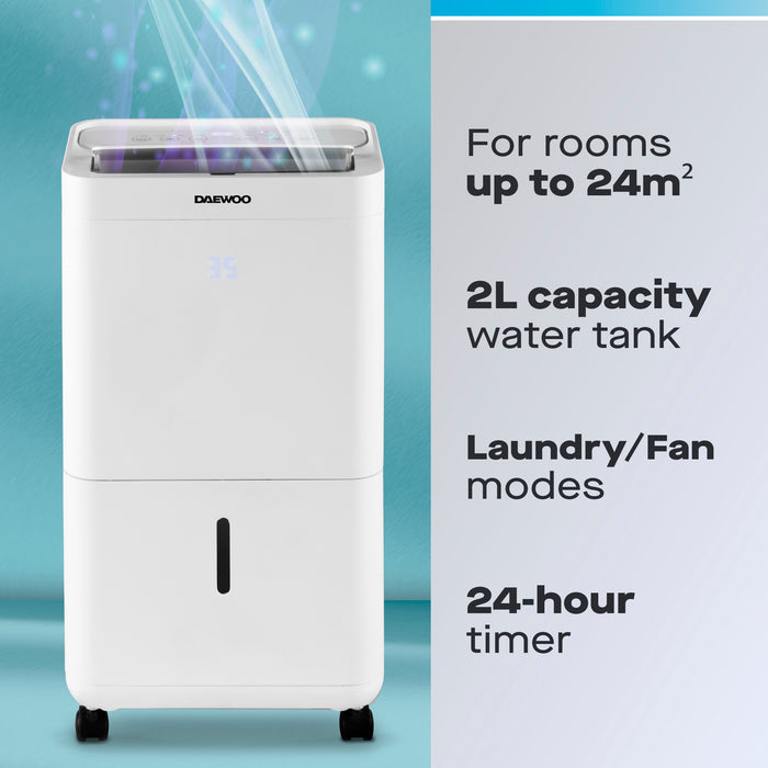 Daewoo 12L Dehumidifier with Air Purifier