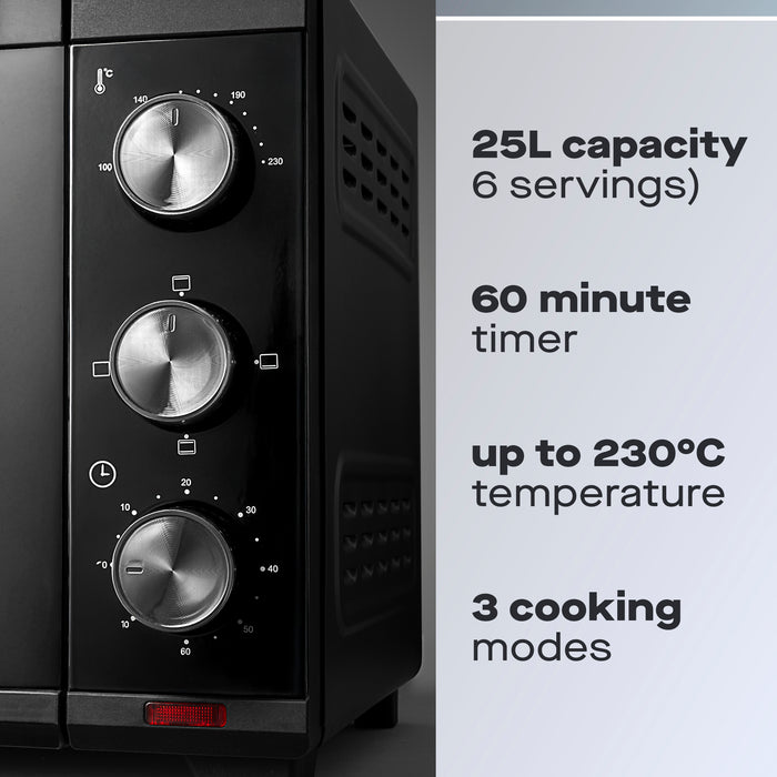 Daewoo 1600W 25L Electric Mini Countertop Oven & Grill