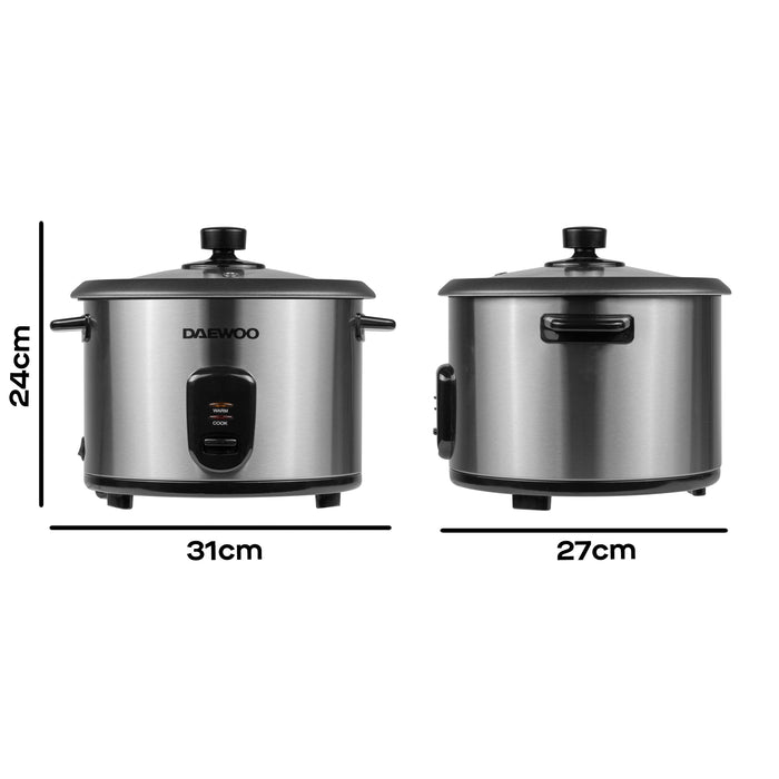 Daewoo 1.8L Rice Cooker & Food Steamer