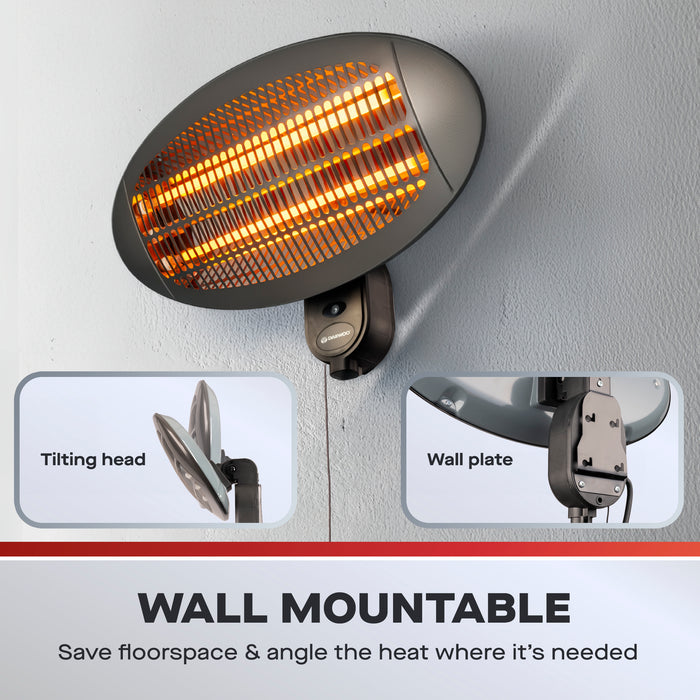 Daewoo 2000W Electric Patio Heater