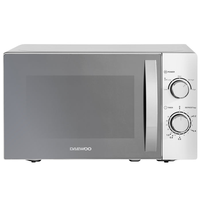Daewoo 20L Silver Manual 800W Microwave
