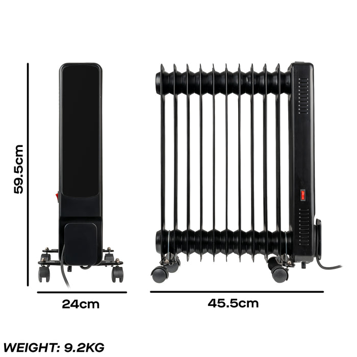 Daewoo 2500W Oil Filled Heater with LED Display & Remote Control