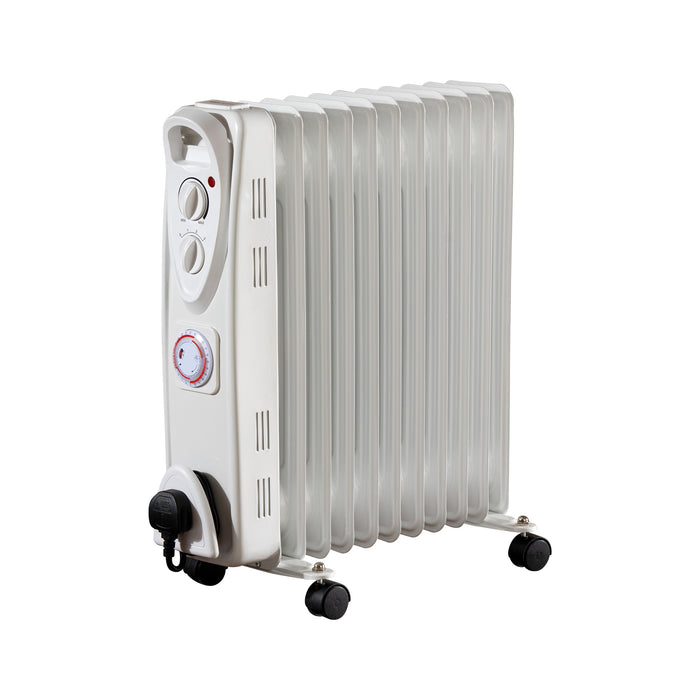 Daewoo 2500W Oil Filled Radiator with Timer & Thermostat