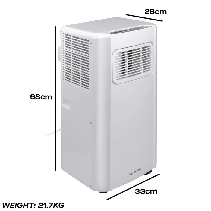 Daewoo 3-in-1 Portable Air Conditioner with Fan & Dehumidifier, 5000 BTU