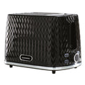 Daewoo Black Argyle 2 Slice Toaster